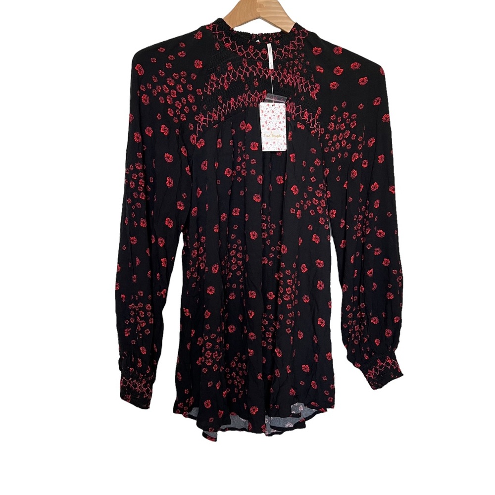 Free People NWT Flowers In Her Hair Size XS Tunic Blouse - Picture 2 of 9